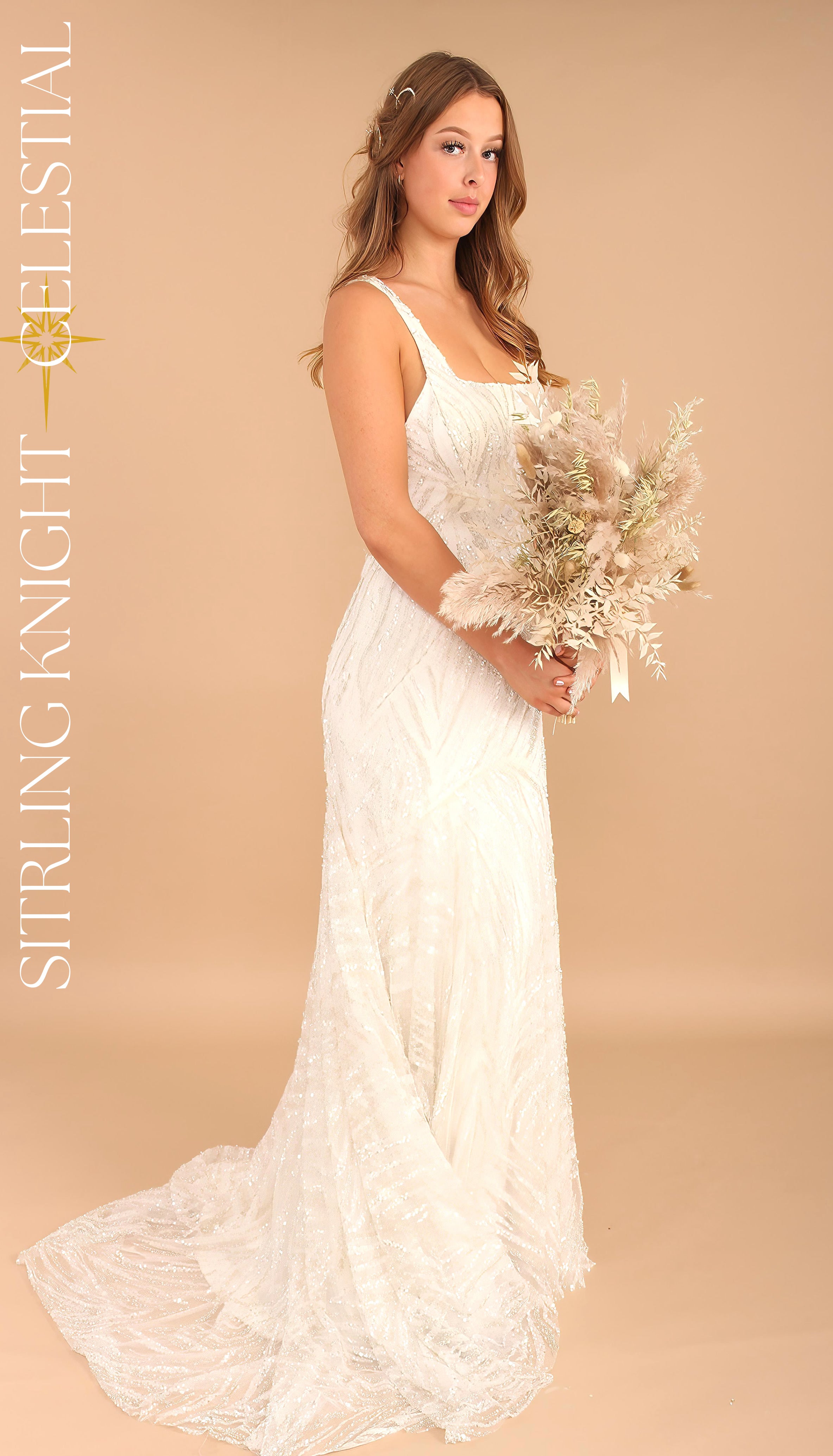 Square neck wedding dress from Velvet Birdcage, Bridal shop Worthing