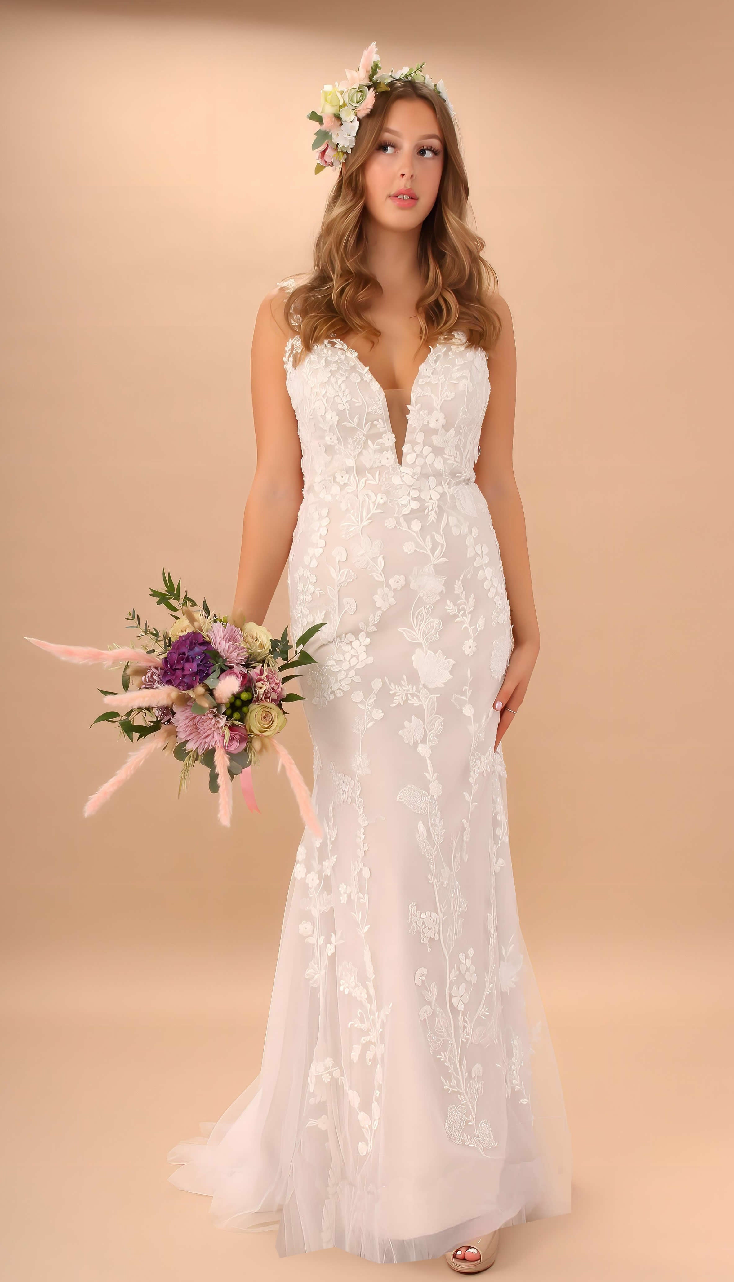 Fishtail Wedding Dress from Velvet Birdcage Worthing West Sussex