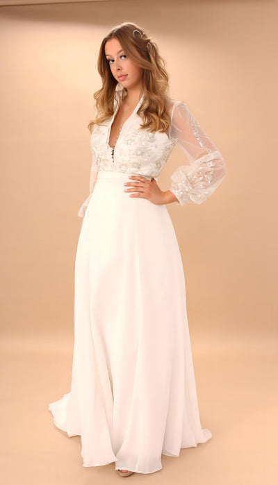 Western Wedding Dress| Velvet Birdcage Dress | Velvet Birdcage