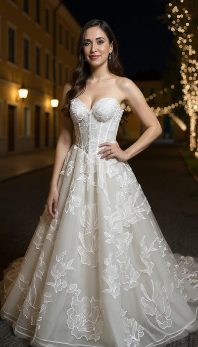 Dropped waist wedding dress for 2026