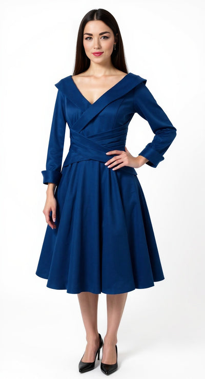 Teal mother of the bride dress