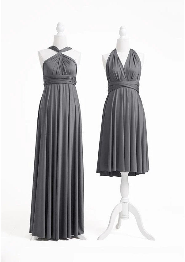 sachin and babi light blue dress Grey Bridesmaid Dresses main image 1