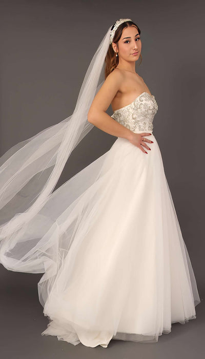Princess Wedding Dress | Diamante Birdcage Dress | Velvet Birdcage