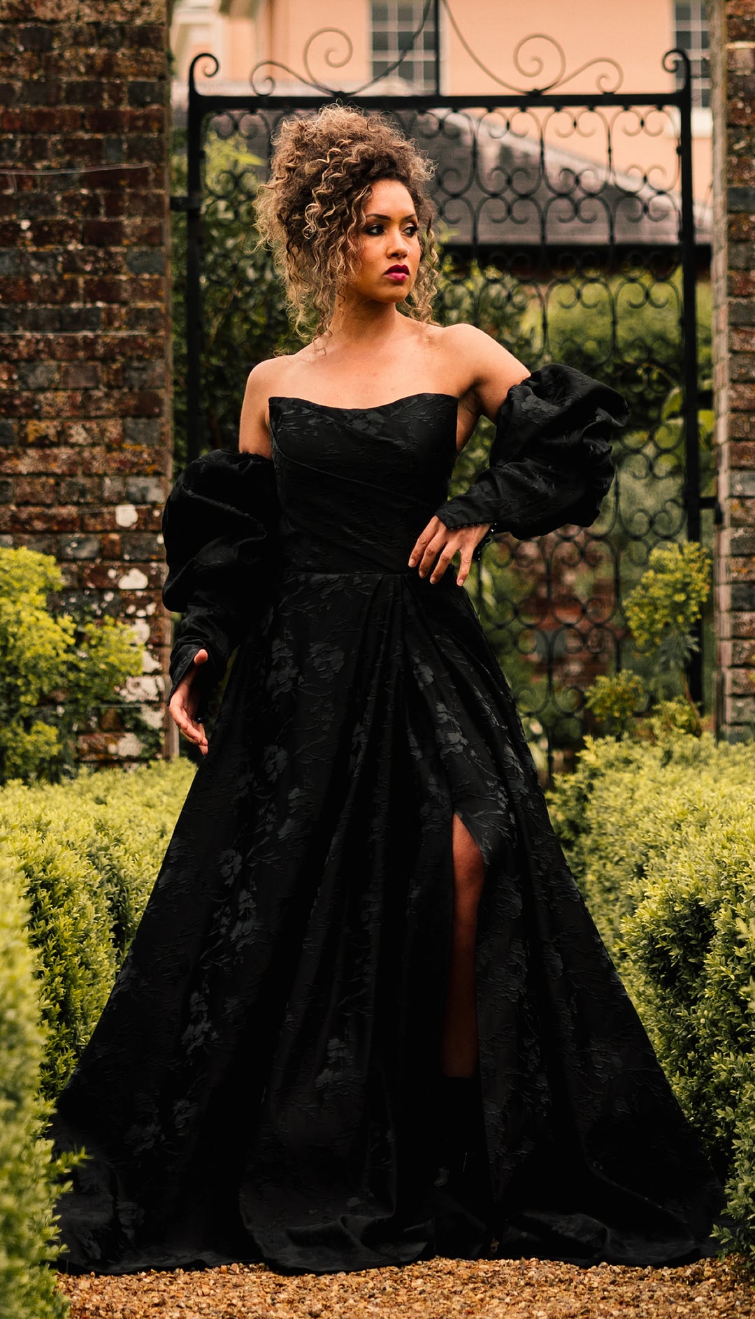 princess polly baby blue dress 45 Elegant Black Wedding Dresses Sure to Wow main image 1