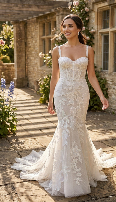 chinese dress ladies Layer Ruffle Mermaid Fishtail White Wedding Dress| Wedding Gowns  D&D  Clothing
