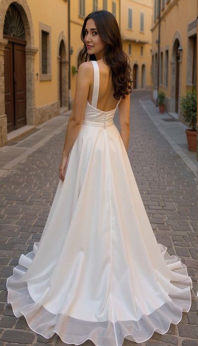 low back 2026 wedding dress