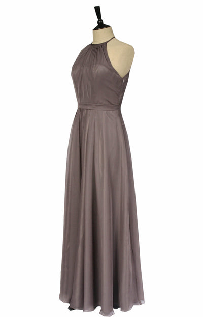 bridesmaid dress with halter neck