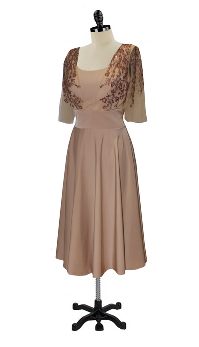 Champagne mother of the bride dress