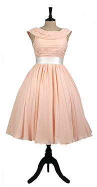 Pastel Bridesmaid Dress | Peach Wedding Dress | Velvet Birdcage