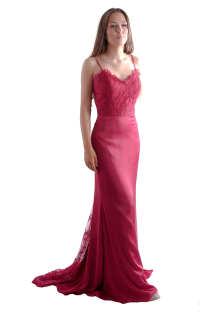 Lace bridesmaid dress