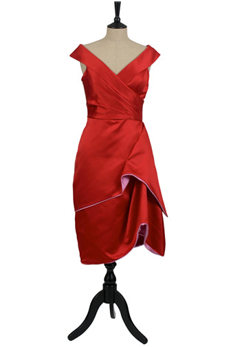 Red mother of the bride dress