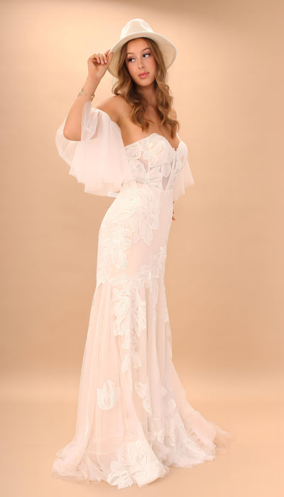Corset style wedding dress